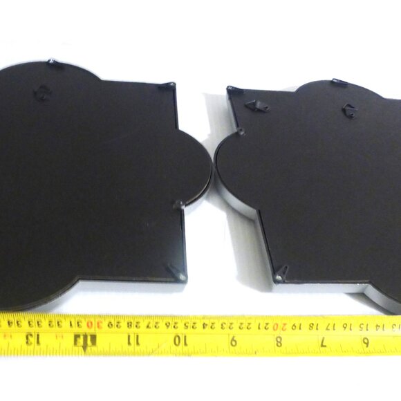 DEC1 - PAIR of MIRRORS Silver Frame MIRROR Flower Shape Living Room Laundry Room - Picture 7 of 9